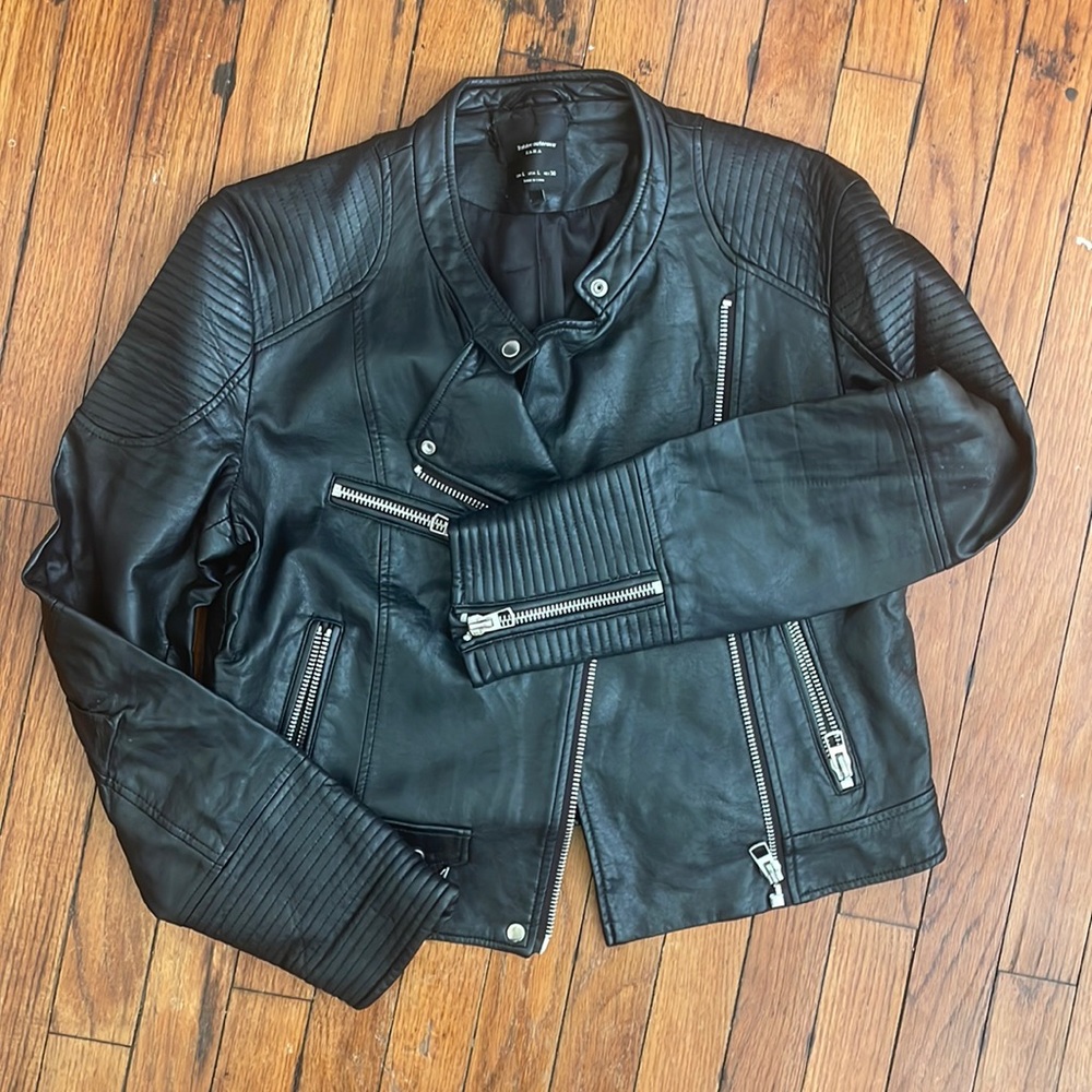 ZARA black moto jacket